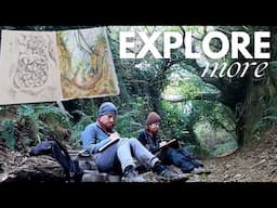 Nature journaling the Holloways ✿ Natural paintmaking ✿ Life of a nature artist vlog