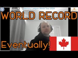 World Record for Canada: 50 Words perfectly memorized in 37.54 s!