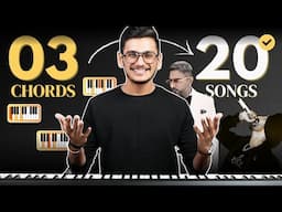 Play 20 songs with JUST 3 CHORDS - Learn piano with PIX Series - Hindi