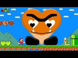 When Everything Mario Touches Turns into HEARTS?