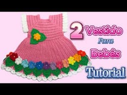 Tutorial De Vestido Tejido A Crochet Paso A Paso | Arte En crochet Lm | Segunda parte.