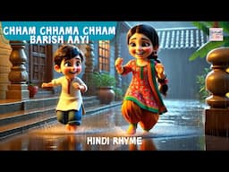 Chham Chhama Chham Barish Aayi | New Hindi Rhymes | Kids Hindi Poems | #CatrackKidsTV