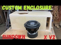 Custom subwoofer box build for Sundown x 12 (start to finish) skar Vxf 15s hittin hard 28hz