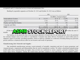 [ASMR] Reading Through a Stock's Quarterly Report (AMAT)