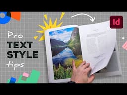 How to use text styles in Adobe InDesign like a pro #yesimadesigner