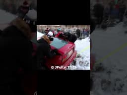 Alfa-Romeo Winter Rallying! #alfaromeo #rally #shorts