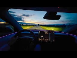 Night Drive POV in Tesla Model 3 Highland | Relaxing Ambience [No Commentary]