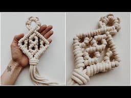 DIY: Hanging Macrame Rhombus