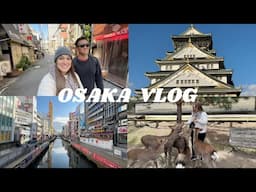 OSAKA TRAVEL VLOG🇯🇵 | 3 day itinerary | NARA deer park | exploring the best foods and activities