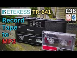 Retekess TR-641. A bang up to date Radio Cassette MP3 Recorder