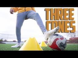 8 First Touch Soccer Drills You Can Do With Only Three Cones