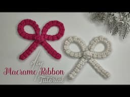 DIY Macrame Ribbon | Macrame Bow | Macrame Ornament Tutorial