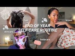 glow up for the new year | 2025 self care routine (maintenance routine, shower, hair, etc)