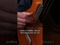 String Crossing Exercise for Right Hand #shorts #classicalguitarshed #classicalguitar  #guitartips