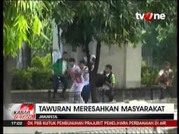 Siswa SMP Tawuran Berakhir Perkelahian Dengan Warga