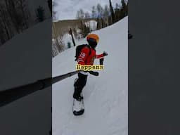 I Didn’t Get His Fall On Camera At Beaver Creek #snowboarding #beavercreek