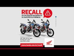 AfricaTwin 2024 e 2023 - Aviso de RECALL - JAN/25