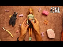 ASMR Washing and dressing a Barbie from 90s - soft spoken