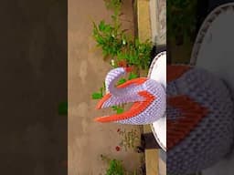 How to make 3D ORIGAMI SWAN | DIY Easy Tutorial | Craft 4 U |#Shorts