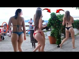 Beautiful Girls Panic On The Beach With Bushman Prank😱👙 Best Female Reactions Ever Filmed🎥 Funny!