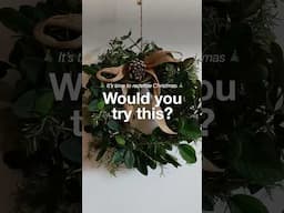 🎄 Let's make a Christmas wreath FOR FREE! #christmas #sustainablegifts #sustainablechristmas #diy