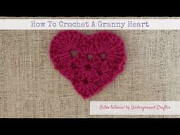 How to crochet a granny heart