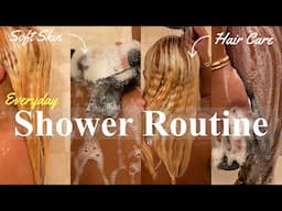 MY EVERYDAY SHOWER ROUTINE| FEMININE HYGIENE +SOFT SKIN + NATURAL BLONDE HAIR CARE