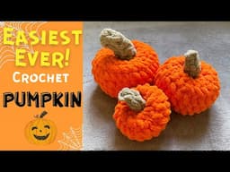 CROCHET PUMPKIN EASIEST EVER PLUSHIES🎃