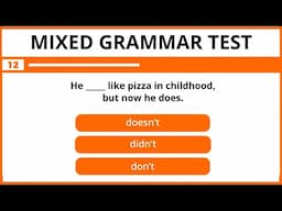 Mixed Grammar Test – See How Strong Your English Is! – Mastering English in 2025