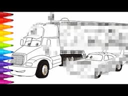 Gray Hauler & The King Dinoco 43 | Disney Pixar CARS Drawing & Coloring Pages | Tim Tim TV