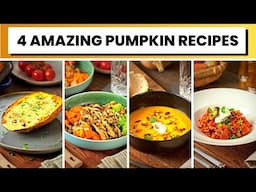 🎃 4 Delicious Pumpkin Recipes -  Simple & Vegan