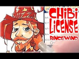 Drawing Chibi License - Rincewind | Wizard | Discworld | Terry Pratchett