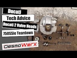 Ducati Cylinder Head strip 2003 750 SSie Teardown of a 2 Valve head