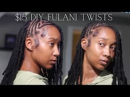 $15 DIY Fulani Twists Protective Style.