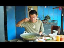 Sweet and Sour Mustard Green Soup With Pork Ribs.....😋🍲 - The Cooking Show with Ko Chak Gyi