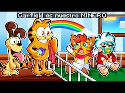 ¡GARFIELD FUERA DE CASA nos CUIDA en MINECRAFT! 👶😺 | GARFIELD y ODIE son nuestros NIÑEROS GRACIOSOS