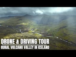 Driving & Drone Flying in Iceland - Relaxing and Gloomy Volcano Valley Tour