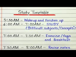 Best timetable for class 10th 2025 | Study timetable | How to make daily routine timetable