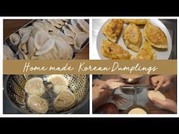 making homemade | KOREAN DUMPLINGS (kimchi)