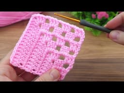 Super idea ☆~ Very easy crochet motif making #crochet #knitting