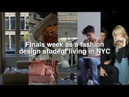 NYC fashion design student; the week before finals