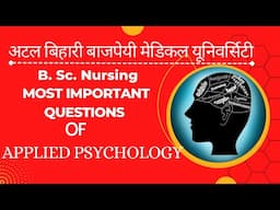 Important questions of psychology Bsc Nursing ! most important question of psychology !