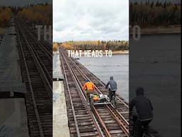 Multi-day railbike ride to the sub-arctic #railbike #expedition #railrider #arctic #railway #canada