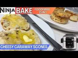 CHEESY CARAWAY SCONES *BAKE* NINJA FOODI Recipe | Savoury Snack | Homemade | Baking