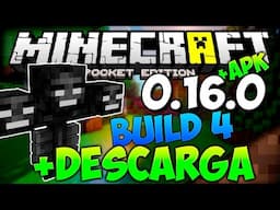 MINECRAFT PE 0.16.0 BUILD 4 OFICIAL - + REVIEW PEQUEÑA (POCKET EDITION)