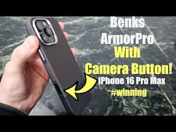 iPhone 16 Pro Max Benks Armor Pro Kevlar case with Camera Button!