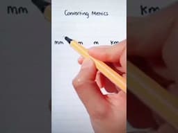 Converting Matrics Maths conversation units tricks and tips mm to cm and km #shorts Video