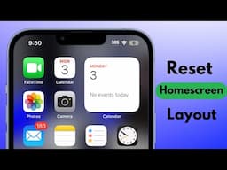 How to Reset Homescreen Layout - No DATA LOSS