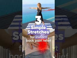 🌟 Back pain relief in 3 easy stretches! 🌟 #shorts