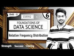 Relative Frequency Distribution in Tamil | Procedure | Foundations of Data Science in Tamil CS3352